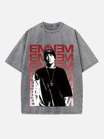 Eminem Print Round Neck T-shirt