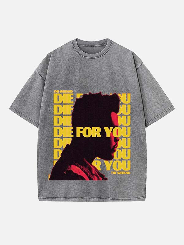 The Weeknd Print Round Neck T-shirt