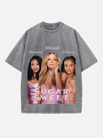 Mariah Carey Print Round Neck T-shirt