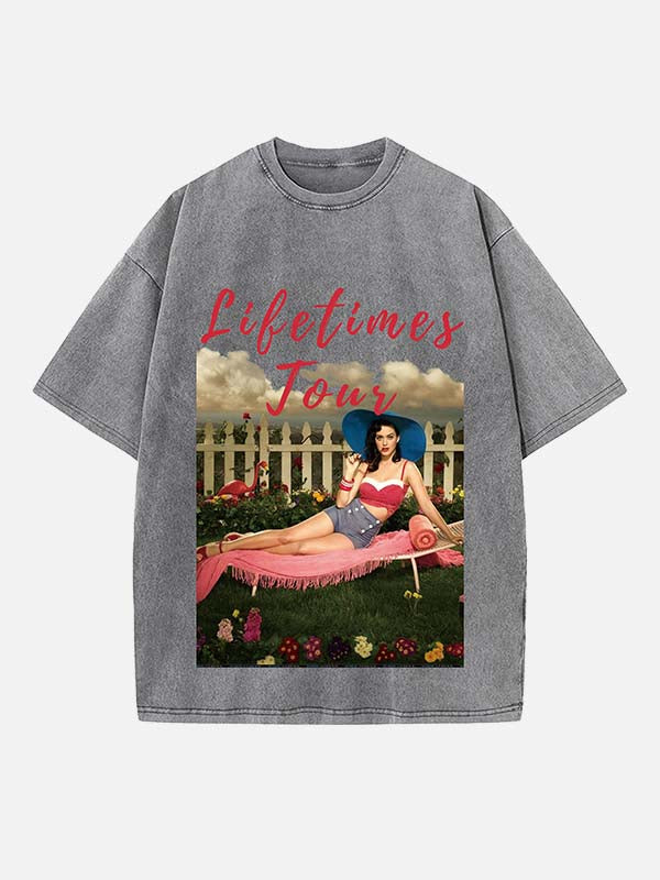 Katy Perry Print Round Neck T-shirt