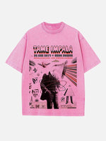 Tame Impala Print Round Neck T-shirt