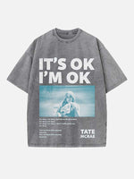 Tate McRae Print Round Neck T-shirt