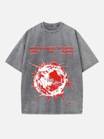 Kendrick Lamar Print Round Neck T-shirt