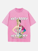 Katy Perry Print Round Neck T-shirt