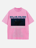Billie Eilish Print Round Neck T-shirt