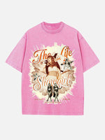 Taylor Swift Print Round Neck T-shirt