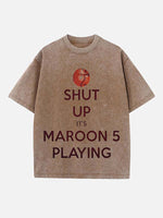Maroon 5 Print Round Neck T-shirt