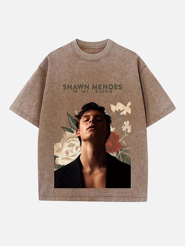 Shawn Mendes Print Round Neck T-shirt