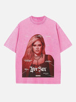 Avril Lavigne Print Round Neck T-shirt