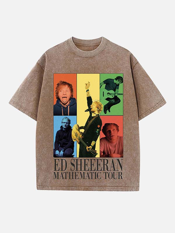 Ed Sheeran Print Round Neck T-shirt