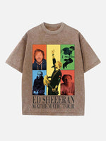 Ed Sheeran Print Round Neck T-shirt