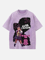 Avril Lavigne Print Round Neck T-shirt