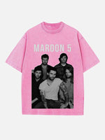Maroon 5 Print Round Neck T-shirt
