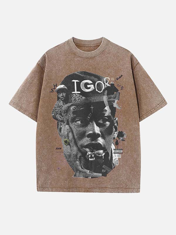 Tyler, The Creator Print Round Neck T-shirt