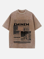 Eminem Print Round Neck T-shirt
