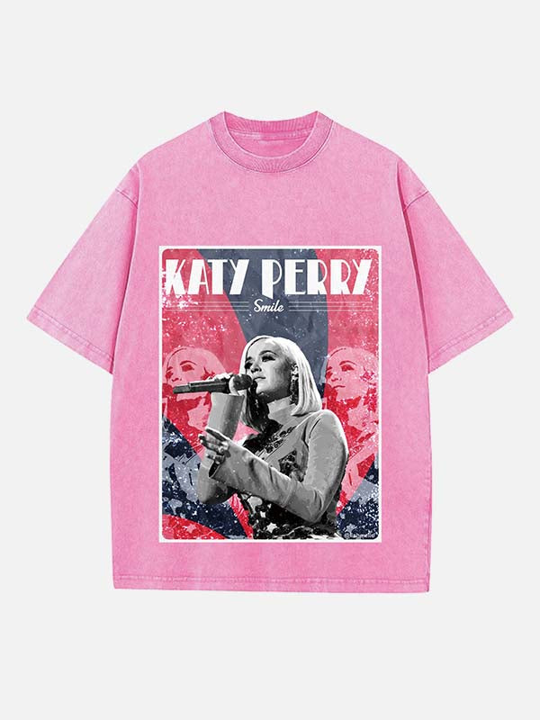 Katy Perry Print Round Neck T-shirt