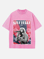Katy Perry Print Round Neck T-shirt