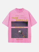 Tame Impala Print Round Neck T-shirt
