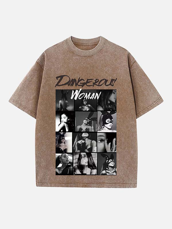 Ariana Grande Print Round Neck T-shirt