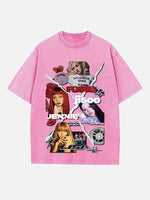BLACKPINK Print Round Neck T-shirt