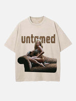 Rihanna Print Round Neck T-shirt