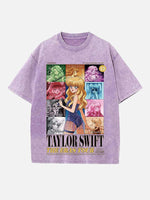 Taylor Swift Print Round Neck T-shirt