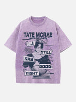 Tate McRae Print Round Neck T-shirt