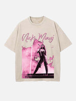 Nicki Minaj Print Round Neck T-shirt