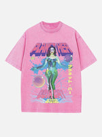 Doja Cat Print Round Neck T-shirt