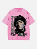 Eminem Print Round Neck T-shirt