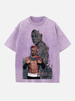 Justin Bieber Print Round Neck T-shirt