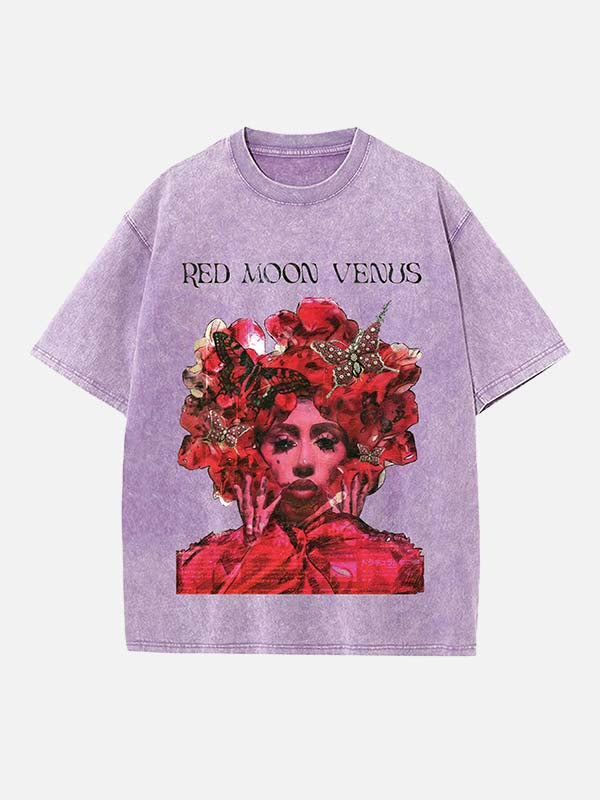 Kali Uchis Print Round Neck T-shirt