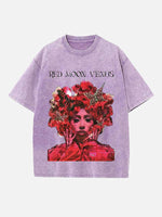 Kali Uchis Print Round Neck T-shirt