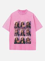 Tate McRae Print Round Neck T-shirt