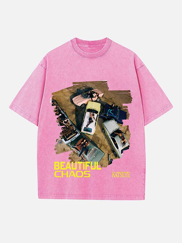 KATSEYE Print Round Neck T-shirt