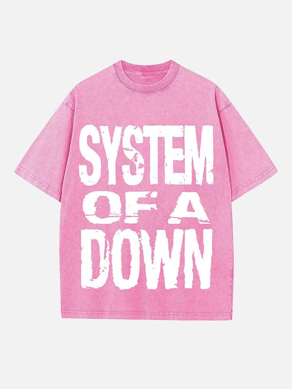 System of a Down Print Round Neck T-shirt