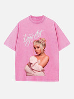 Doja Cat Print Round Neck T-shirt