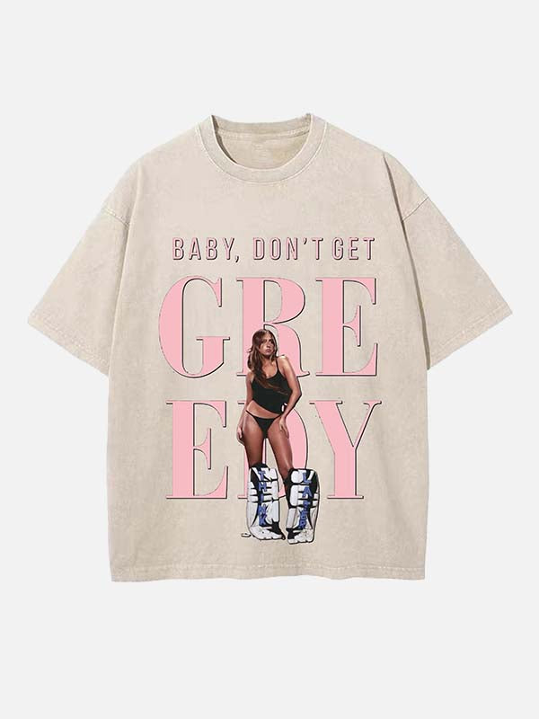 Tate McRae Print Round Neck T-shirt