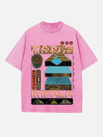 Tame Impala Print Round Neck T-shirt
