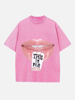 TWICE Print Round Neck T-shirt