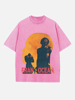 Frank Ocean Print Round Neck T-shirt