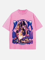 Dua Lipa Print Round Neck T-shirt