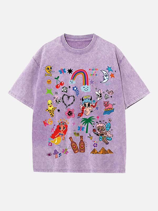 Karol G Print Round Neck T-shirt