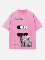 Eminem Print Round Neck T-shirt