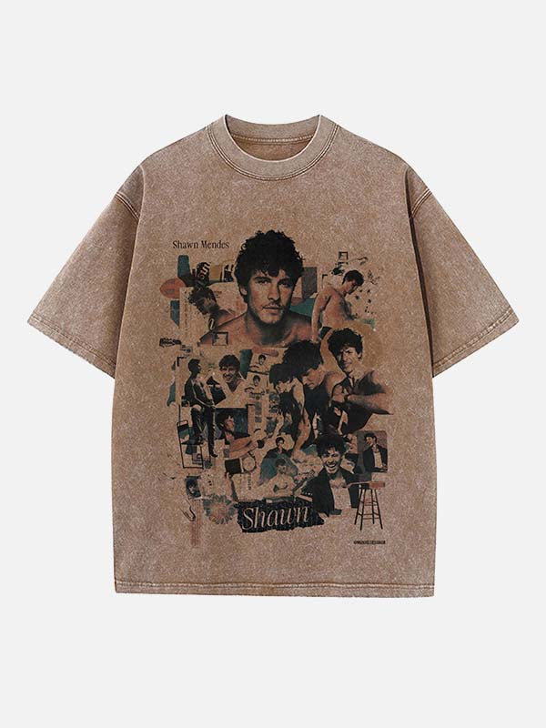 Shawn Mendes Print Round Neck T-shirt