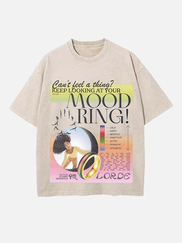 Lorde Print Round Neck T-shirt