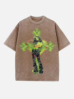 Charli xcx Print Round Neck T-shirt