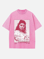 Selena Gomez Print Round Neck T-shirt