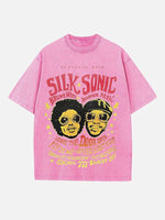 Bruno Mars Print Round Neck T-shirt