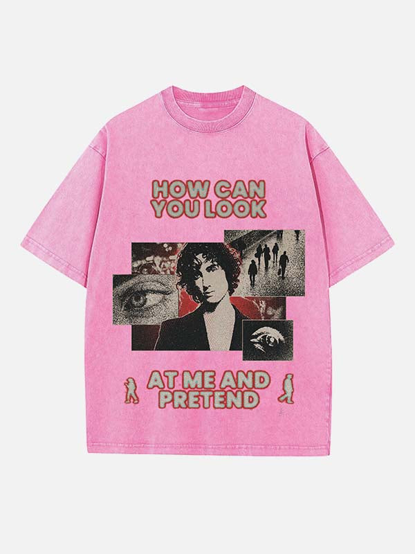 Sombr Print Round Neck T-shirt